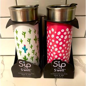 Brand new, never used, two sip by swell 16 ounce insulated travel mugs.